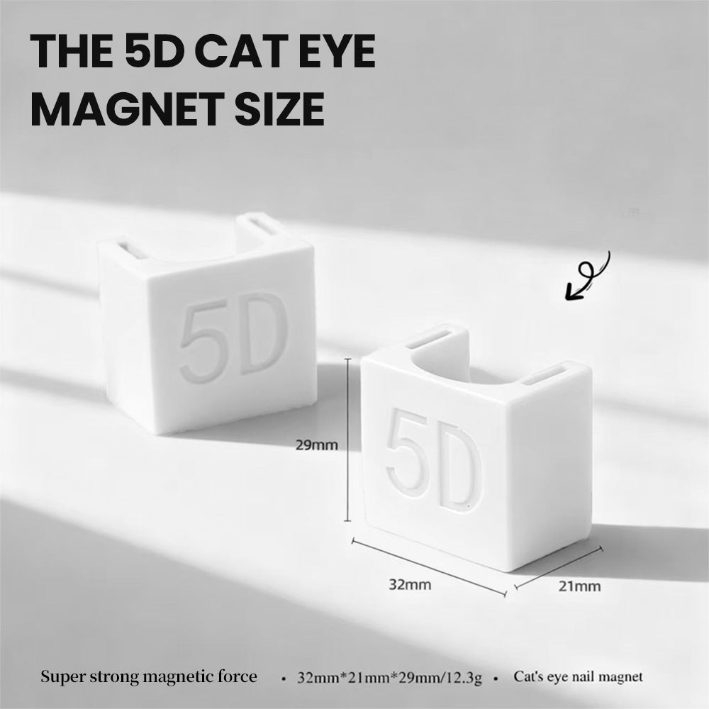 5D cat eye magnet size 32mm 21mm 29mm 12.3g super strong magnetic force professional nail tool

