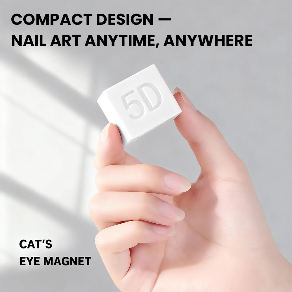 Compact 5D cat eye magnet 32mm x 21mm x 29mm portable design nail art anytime anywhere
