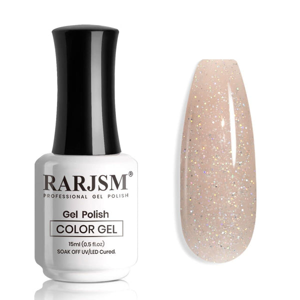 Stardust Nude - Vernis à Ongles Gel Pailleté 15ml R426