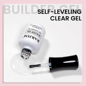 RARJSM Clear Builder Gel Polish for Nails Self Leveling