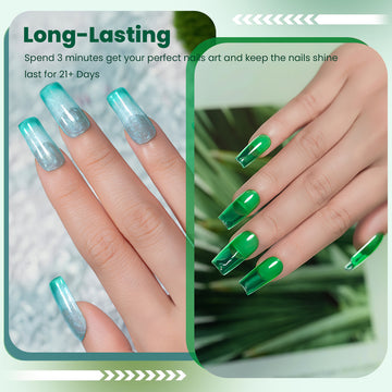 Flash Sale Enchanted Greenery Gel Polish Set 6 Colors - 50% OFF Limited Time Sale