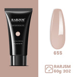 Flash Sale RARJSM Solid Nail Extension Gel 655 Nude Pink 60g 2OZ - 60% OFF Limited Time Sale