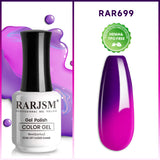 Dark Purple to Bright Purple Temperature color changing gel nail polish 15ml #699