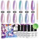 Mermaid Series Thread pearl gel nail polish 6 Colors Set 7.5ml