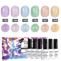 Irisierendes Feen-Gel-Glitzer-Set - 6 Pastellfarben 7,5 ml TPO HEMA-frei