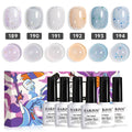 Blitzverkauf Pastell Lovette Frühlings-Glitzer-Gel-Nagellack-Set 6 Farben 7,5 ml - 50 % Rabatt Ausverkauf