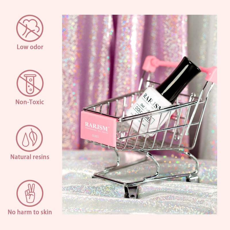 RARJSM gel polish in shopping cart - low odor non-toxic natural resins no harm to skin TPO HEMA free
