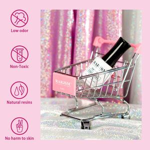 RARJSM gel polish safety features - low odor non-toxic natural resins no harm to skin TPO HEMA free
