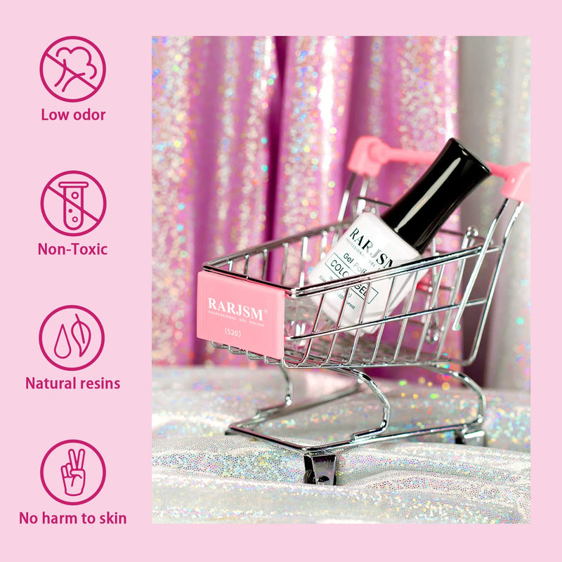 RARJSM gel polish safety features - low odor non-toxic natural resins no harm to skin TPO HEMA free

