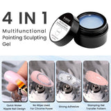 Gel de sculpture de peinture multifonctionnel 4 en 1 sans lingette