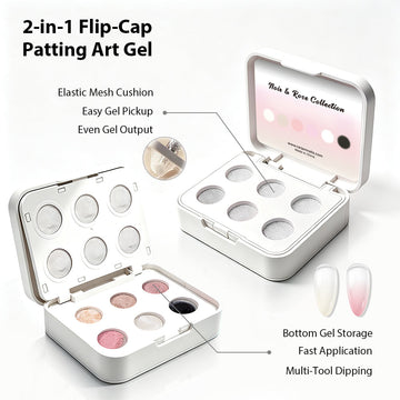 RARJSM Cushion Ombre Art Gel Palette product packaging Noir & Rose Collection