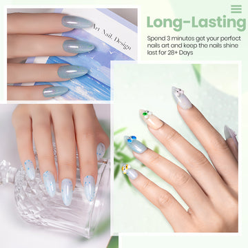Vente Flash Ensemble de Vernis Gel Pailleté Printemps Pastel Lovette 6 Couleurs 7,5 ml - 50 % DE RÉDUCTION Liquidation