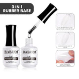 3 in 1 Self-healing Rubber Base reinforcement gel adhesion protection flexible long-lasting 15ml professional
