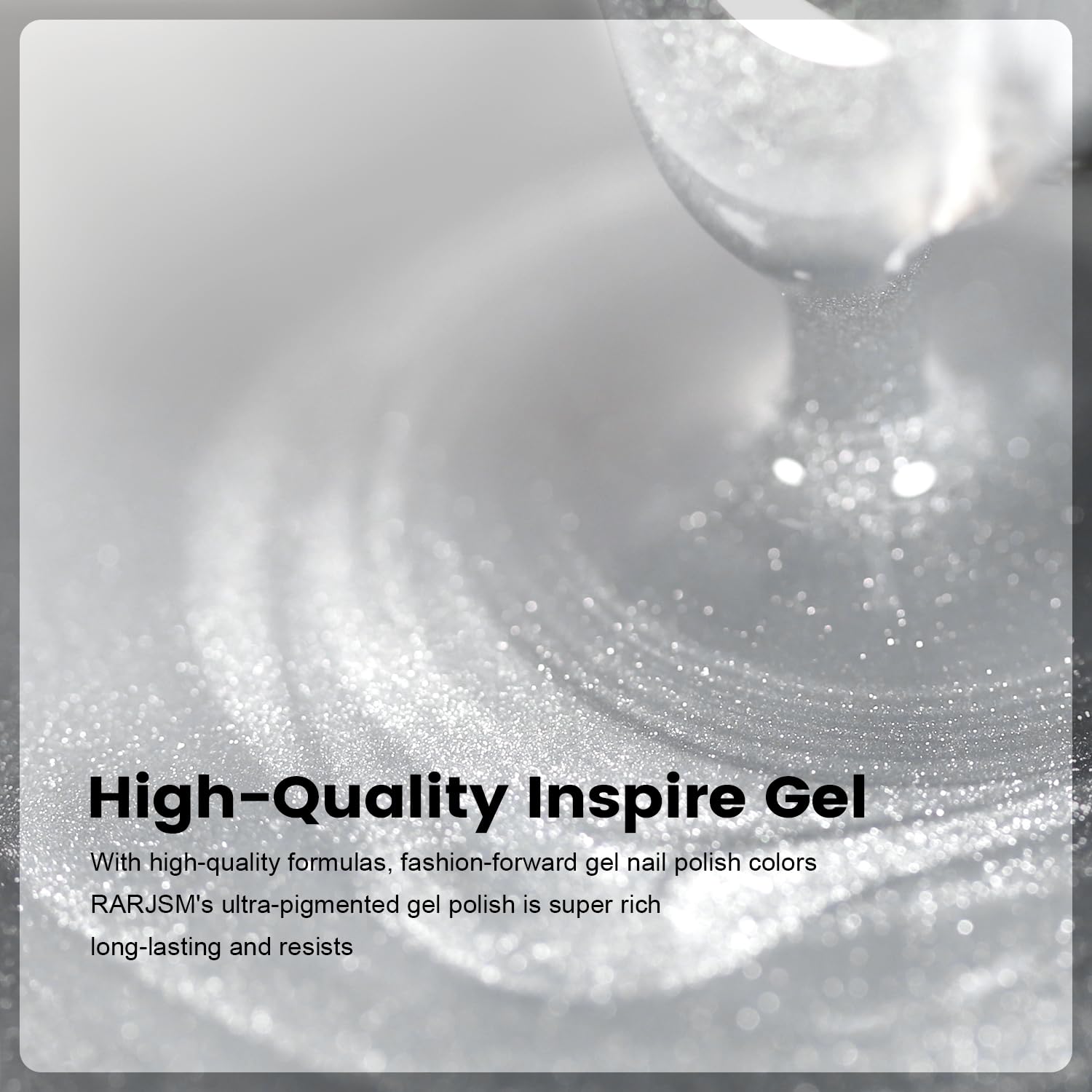 High-quality inspire gel ultra-pigmented super rich long-lasting silver white cat eye bright shimmer topper
