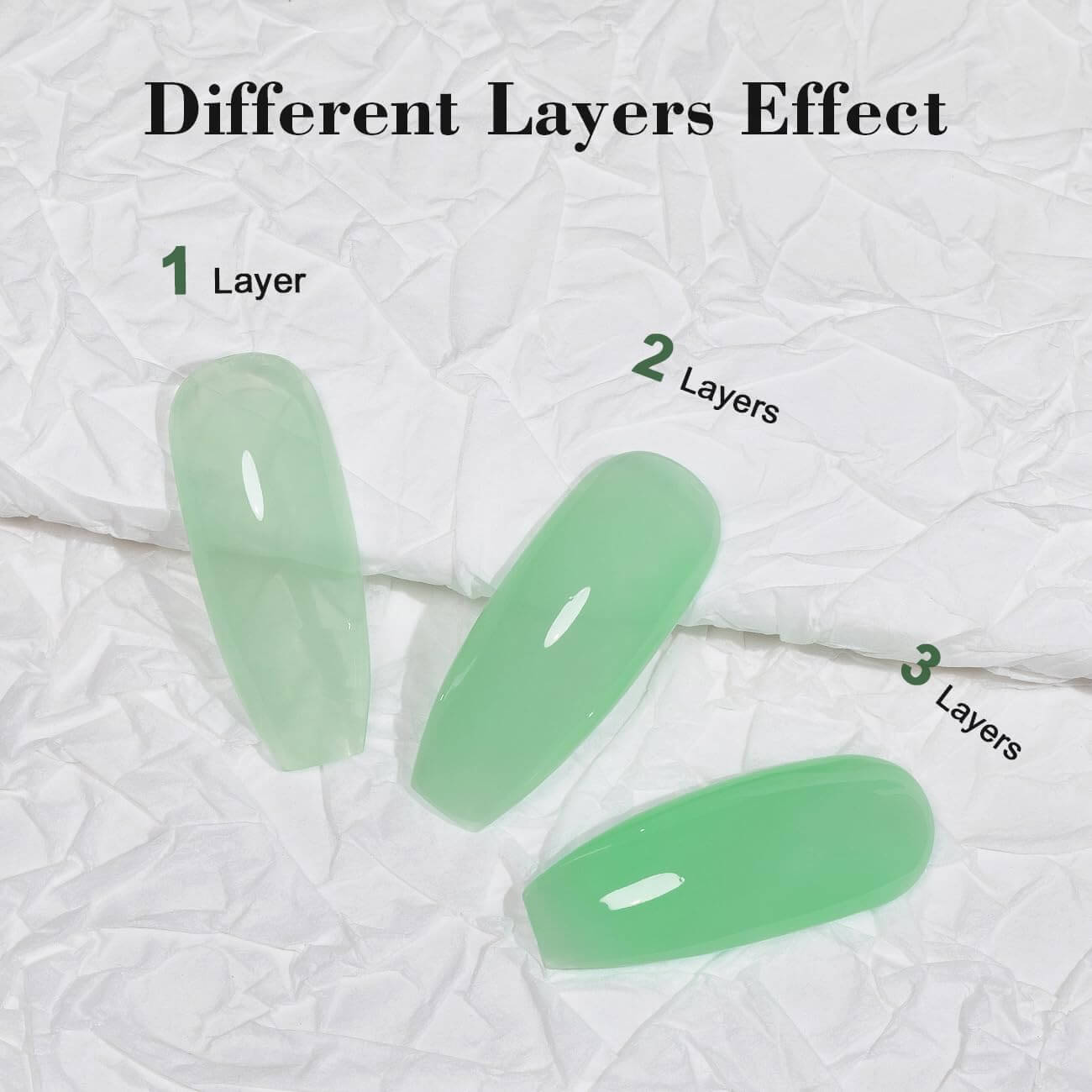 Clear Mint Green rarjsm Basic nail colors French Color Gel Nail Polish