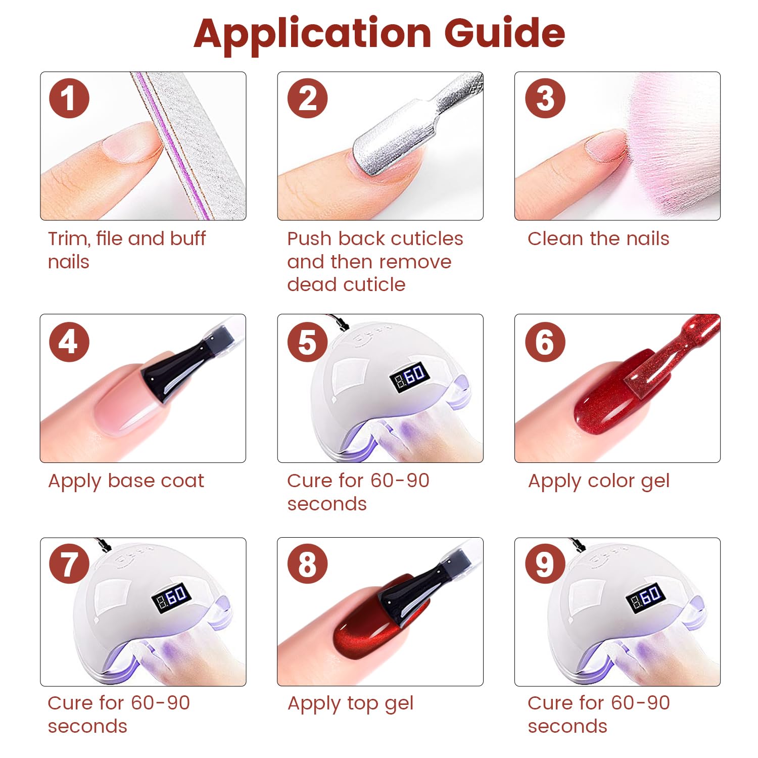 RAR1002 Wine Red Cat Eye Gel – Magnetic Nail Polish | RARJSM