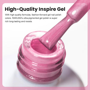 High-quality inspire gel ultra-pigmented gel polish super rich long-lasting resists hot pink moonlight cat eye
