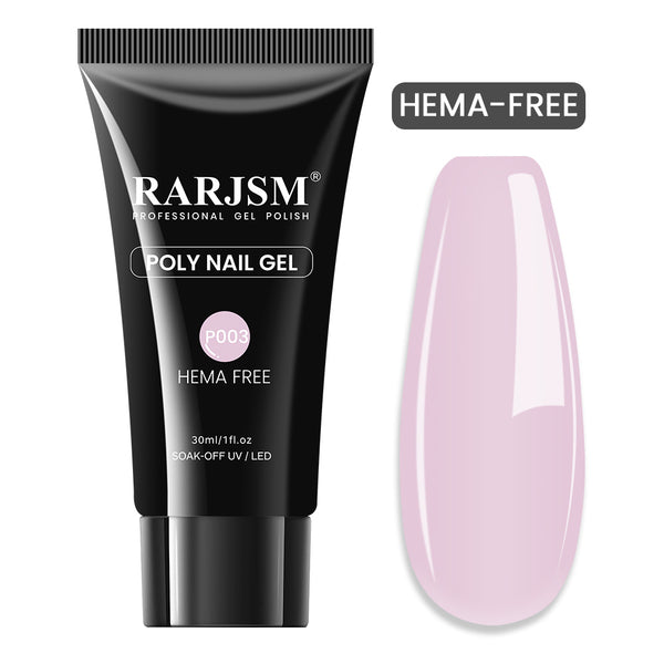 Klare Farbe | RARJSM ®Festes Nagelverlängerungsgel |  2023 Das neueste Antihaft-Schnellverlängerungsgel | 60g