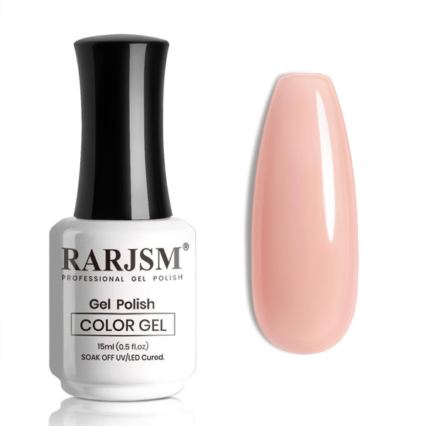 Blassrot-rosa Gel-Nagellack mit neutralem Hautton, 15 ml