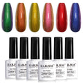 Multichromer Farbverlauf-Chamäleon-Gel-Nagellack, 6 Herbstfarben, Set 7,5 ml
