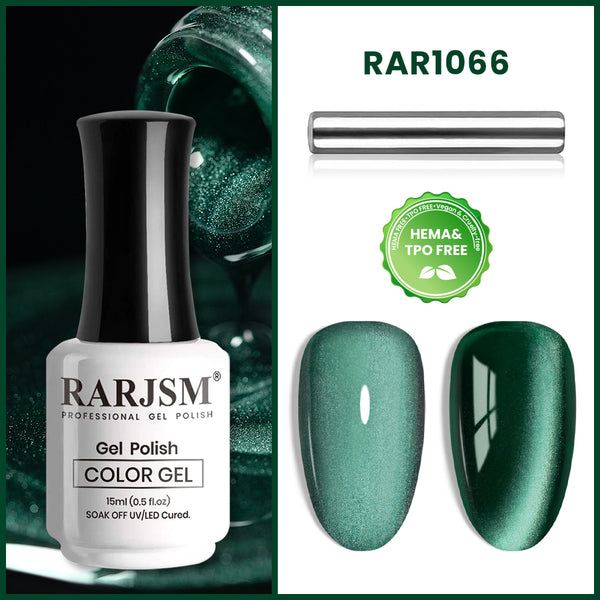 Green Moonlight Cat Eye Gel Nail Polish 15ml #1066