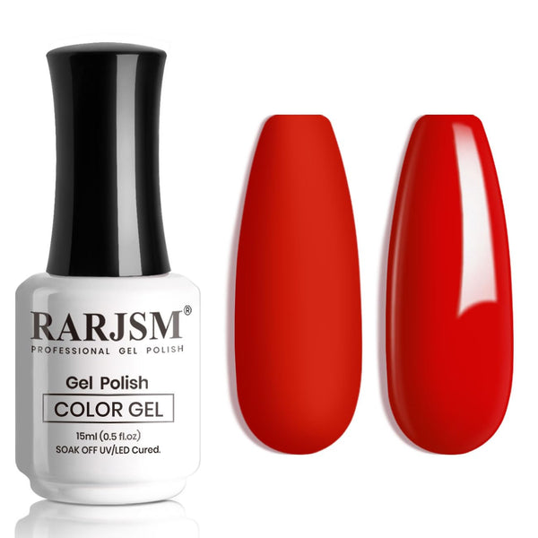 Rosso | RARJSM ®Smalto gel colorato classico| 7,5 ml n. 128