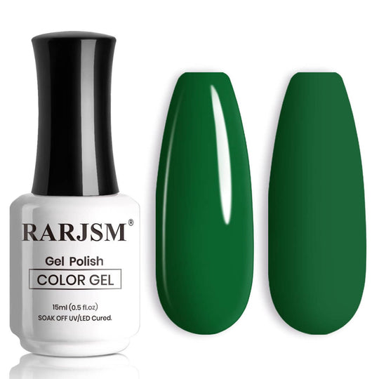 Vernis à ongles gel couleur vert émeraude 15 ml #814