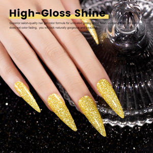 High-gloss shine superior salon quality gel color formula glossy finish vivid attractive does not color fade naturally gorgeous golden
