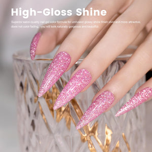 High-gloss shine superior salon quality gel color formula glossy finish vivid attractive does not color fade naturally gorgeous

