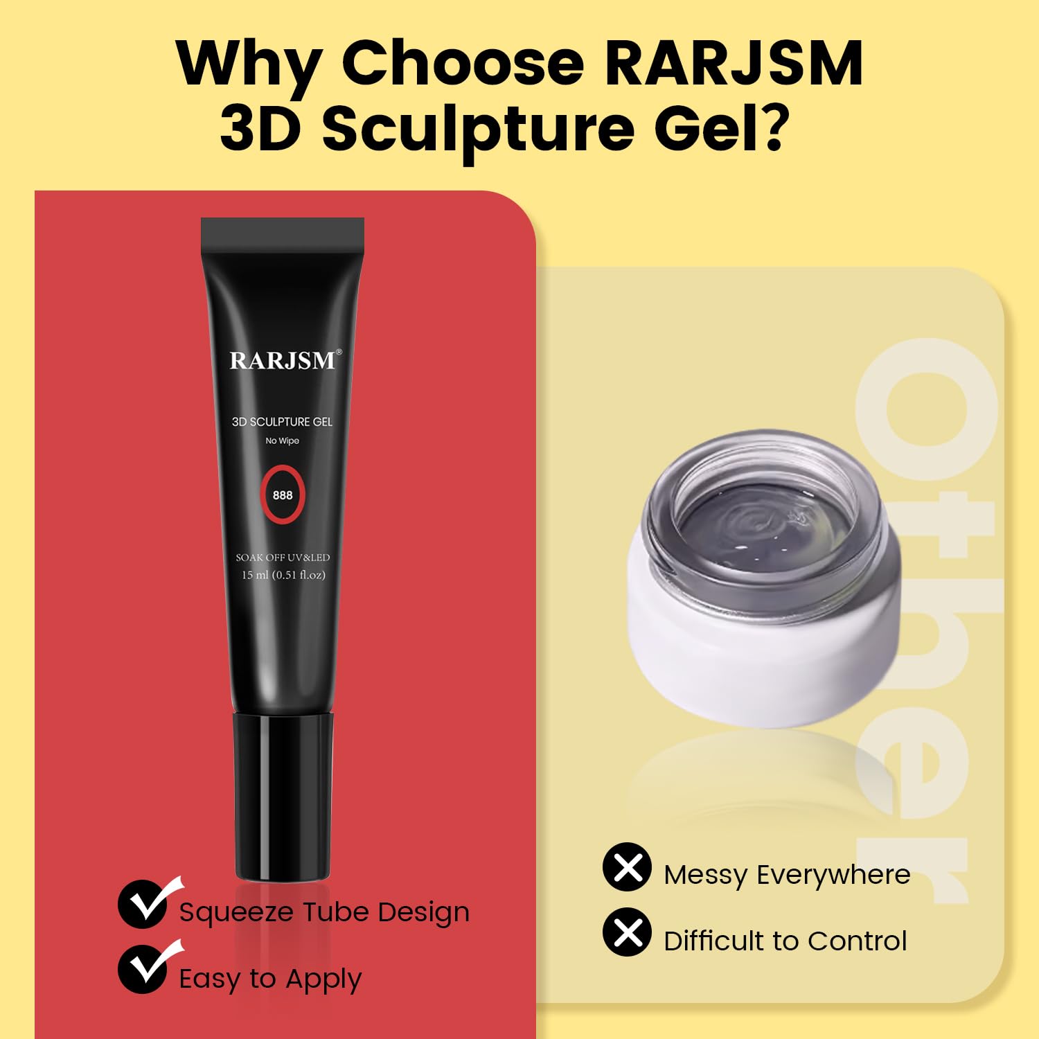 Red Sculpting Gel for Halloween Spooky 3D Nail Designs
