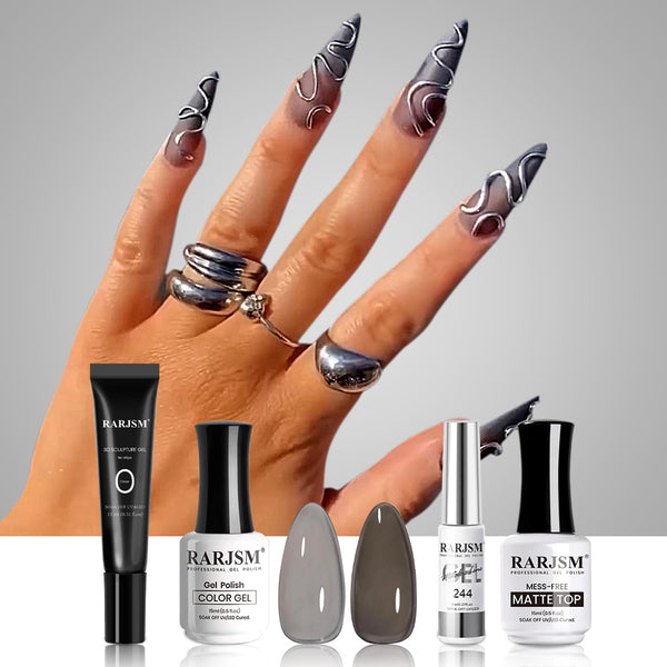 IG Nail Trend - Sliver 3D-Maniküre