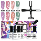 Rarjsm Velvet Cat Eye Gel Polish Kit | 7 Pcs Moonlit Melody $24.99