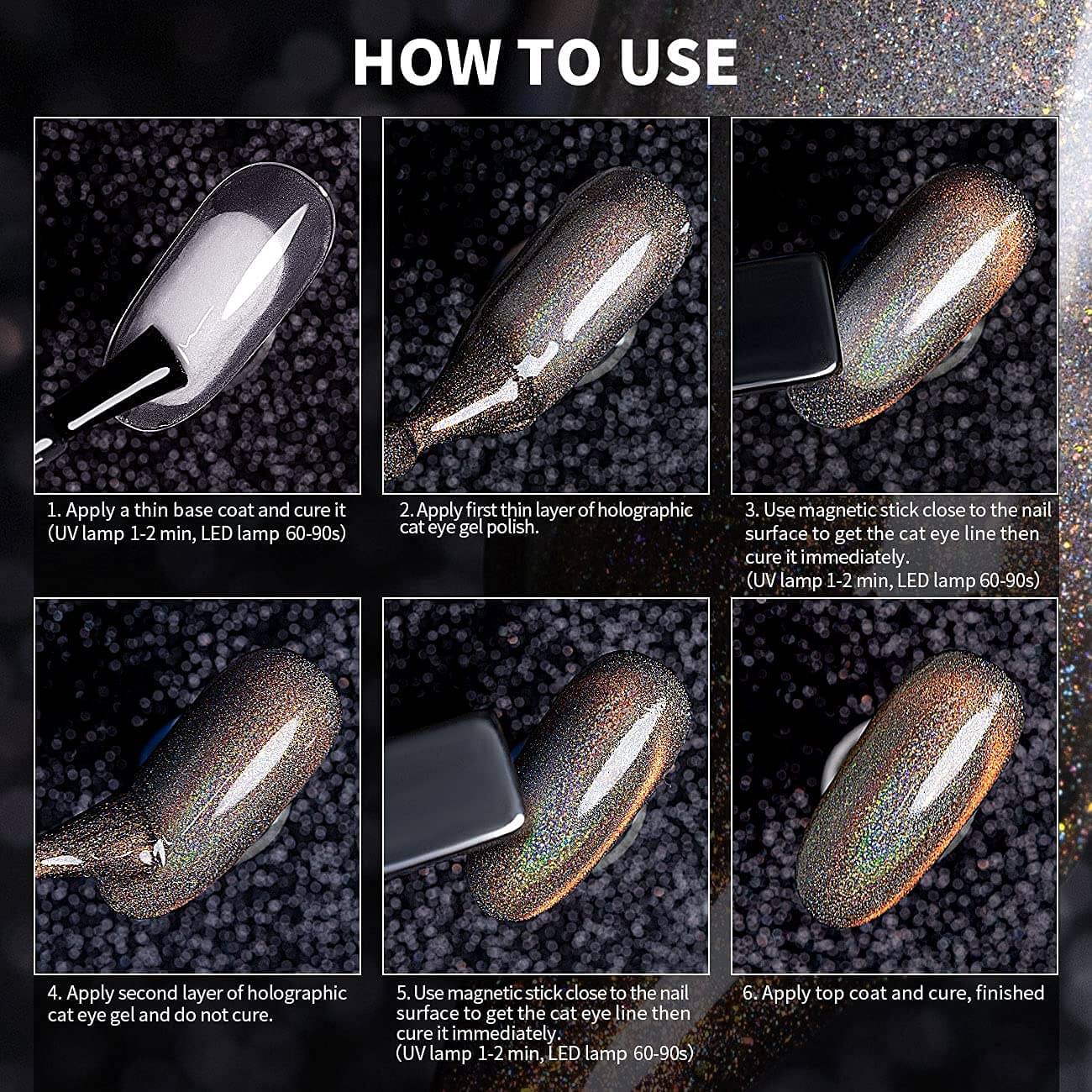 How to Create Galaxy Black Hole Cat Eye Effect with Magnet
