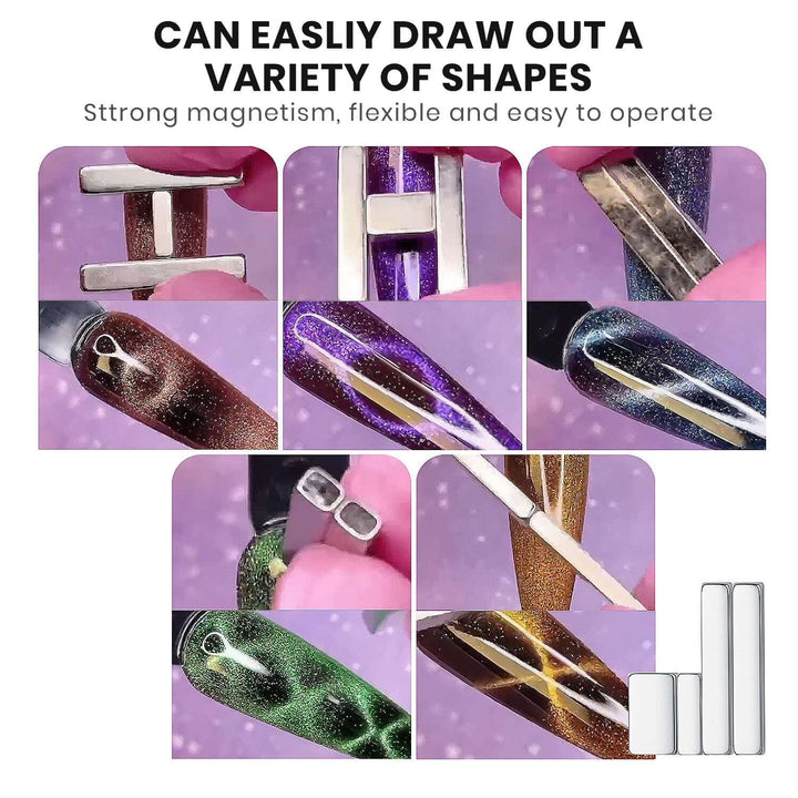 Cat Eye Nail Magnet Set for DIY cat nail designs - 4pcs $4.99