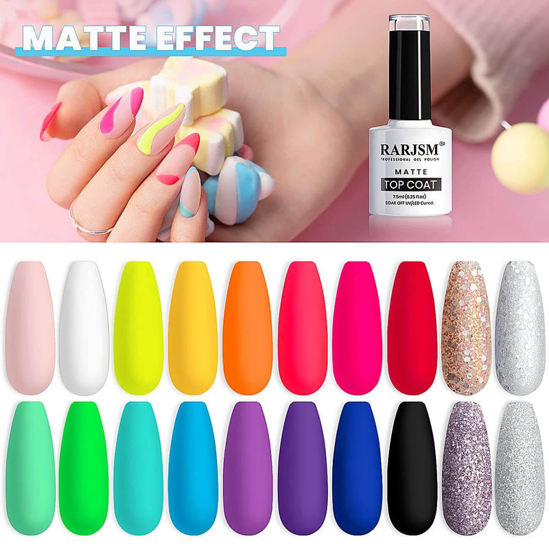 23 Piece Gel Nail Polish Kit Starter Set for Beginners