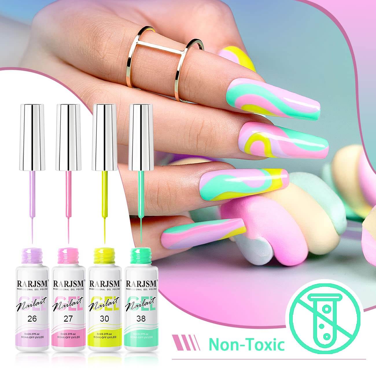 Painting Gel Polish Nail Art Designs Professional Salon Quality