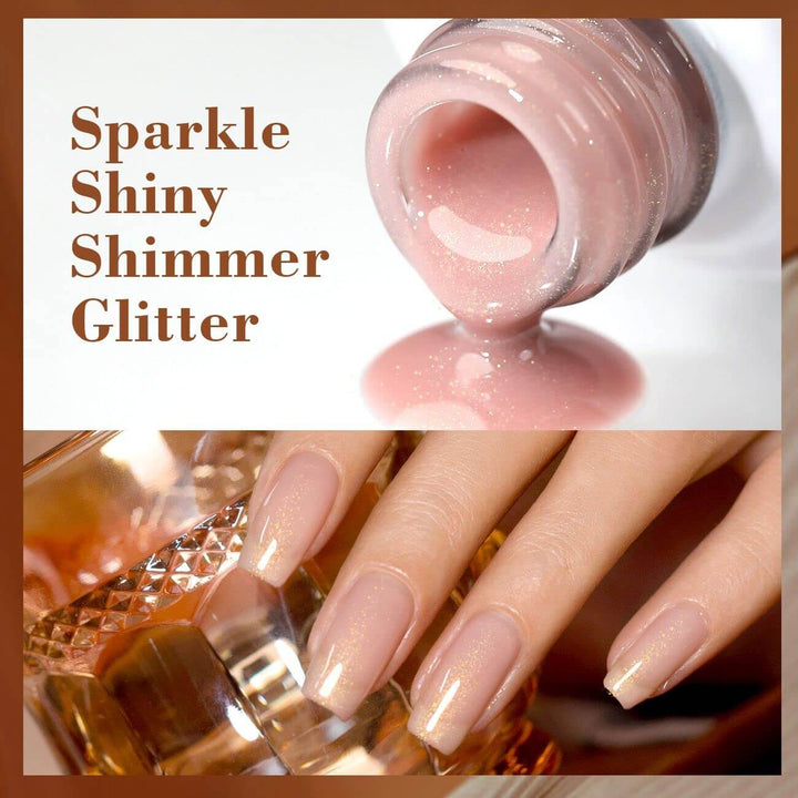 RARJSM ®Autumn Nude colors 6 pcs Shimmer Gel Nail Polish Set 7.5ml