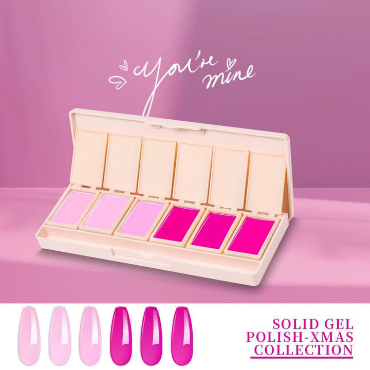 Barbie Pink Collection Solid Cream Gel Polish 6 Colors Set - RARJSM