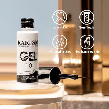 Black | RARJSM ® Nail Art Gel Liner Painting Nail Gel Polish | 8ml #10