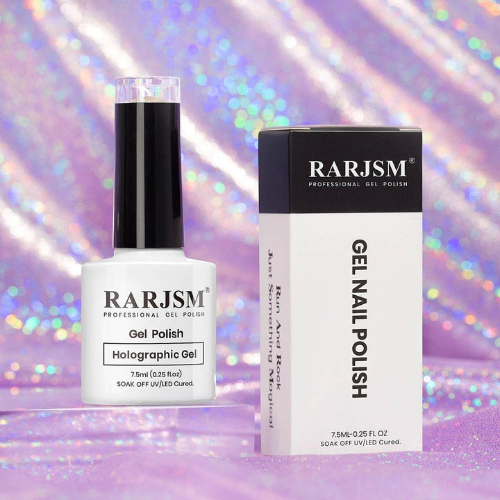 RARJSM ®Blue Glitter Holographic Gel Nail Polish-7.5ml