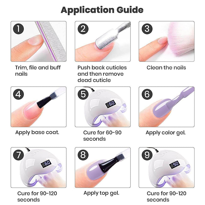 Blue Purple rarjsm Basic nail colors French Color Gel Nail Polish