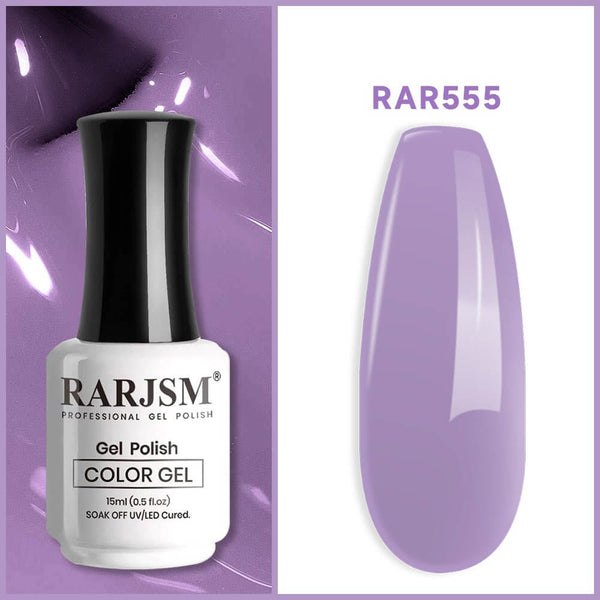 Blue Purple Basic nail colors Classic French Color Gel Nail Polish 15ml #555 - RARJSM