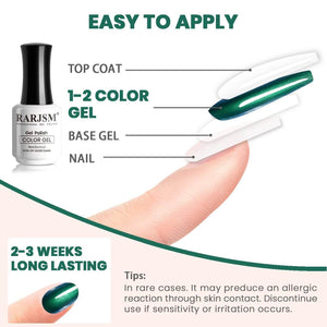 Blue to Green | RARJSM ®Holographic Chameleon Gel Nail Polish | 15ml #682