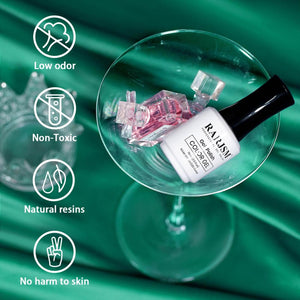 Green Glitter Cat Eye Gel Polish for Festive Holiday Nails