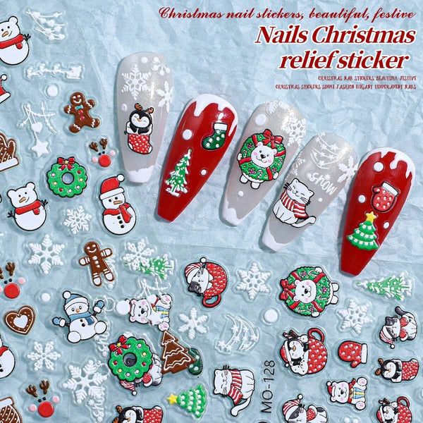Christmas Nail Art Stickers - RARJSM