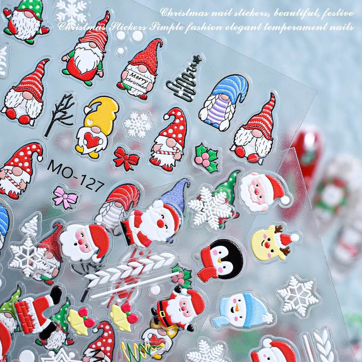 Christmas Nail Art Stickers - RARJSM
