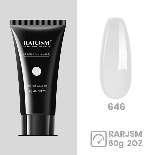 Clear Color | RARJSM ®Solid Nail Extension Gel | 2023 The latest non-stick fast extension gle | 60g - RARJSM
