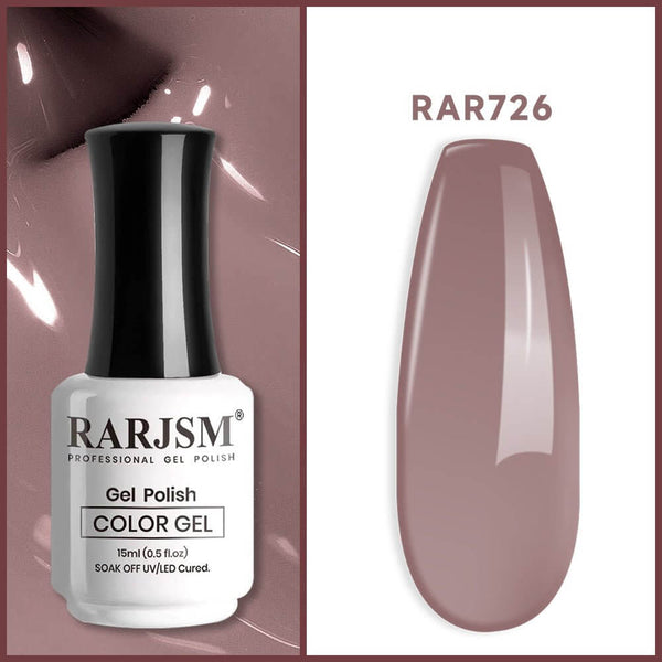 Dark Gray Gel Nail Polish Classic Fall Nail Colors 15ml #726 - RARJSM