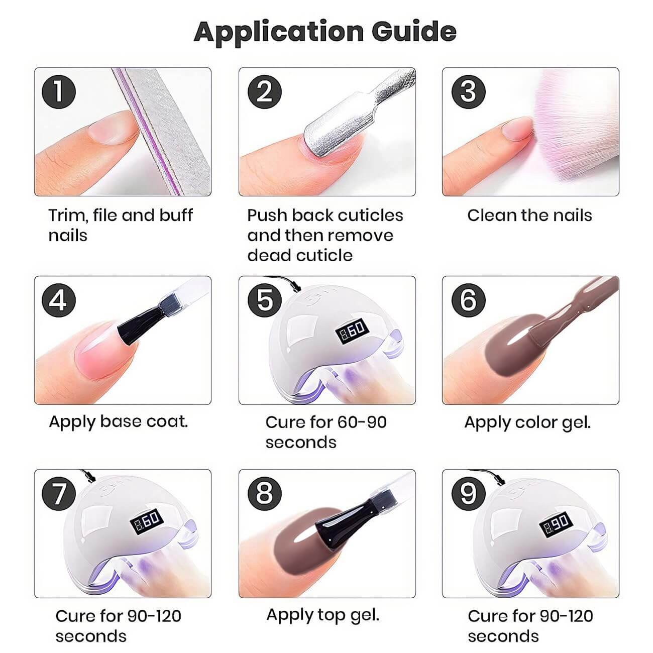 Rarjsm® Dark Gray Gel Nail Polish Classic Fall Nail Colors