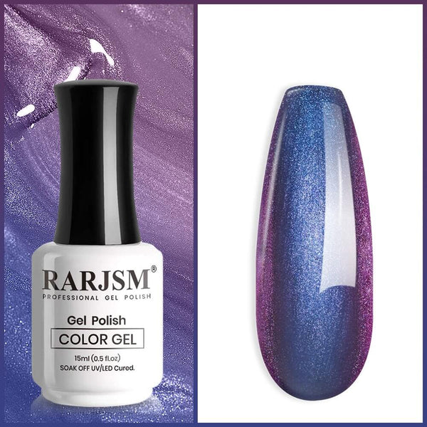Dark Purple to Red | RARJSM ®Holographic Chameleon Gel Nail Polish | 15ml #683 - RARJSM
